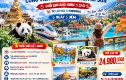 THÀNH ĐÔ – CỬU TRẠI CÂU   CÔNG VIÊN GẤU TRÚC – NGA MI SƠN  SUỐI KHOÁNG NÓNG 5 SAO (6 ngày 5 đêm)