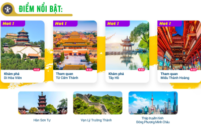 TOUR TRUNG QUỐC NO SHOP BAY VIETNAM AIRLINES: BẮC KINH - TÔ CHÂU - HÀNG CHÂU - Ô TRẤN - THƯỢNG HẢI (6 Ngày 6 Đêm)